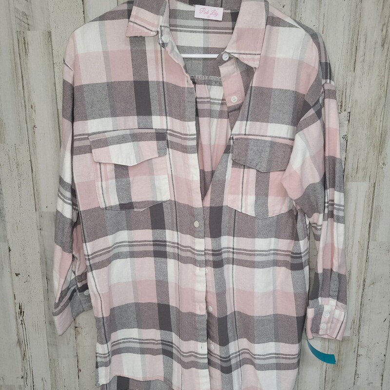 XS Pink Plaid Flannel