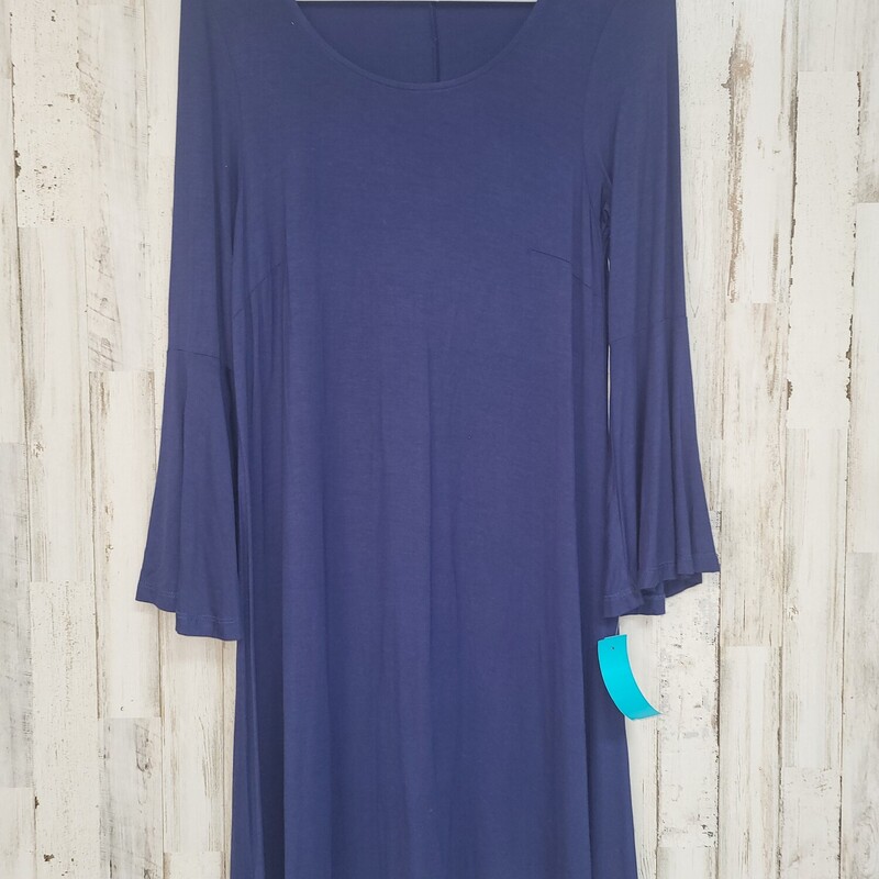 XS Navy Flare Sleeve Dres