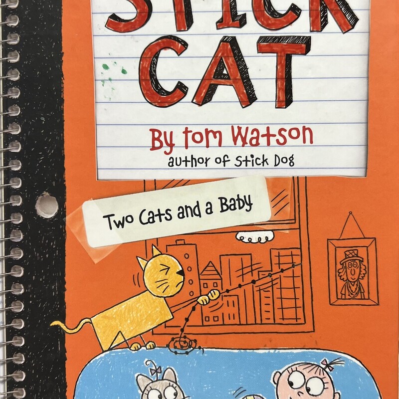 Stick Cat Two Cats And A Baby
 Multi, Size: Hardcover