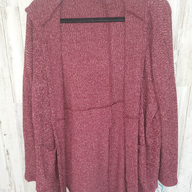 S Red Knit Cardigan