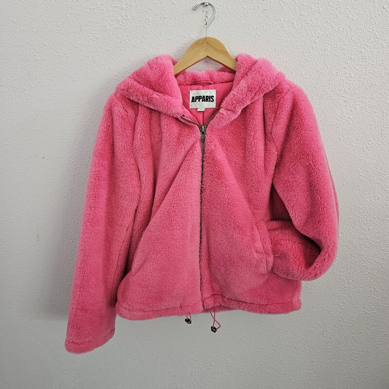 Apparis Faux Fur, Pink, Size: Large