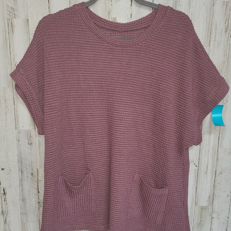 0X Drk Purple Knit Top