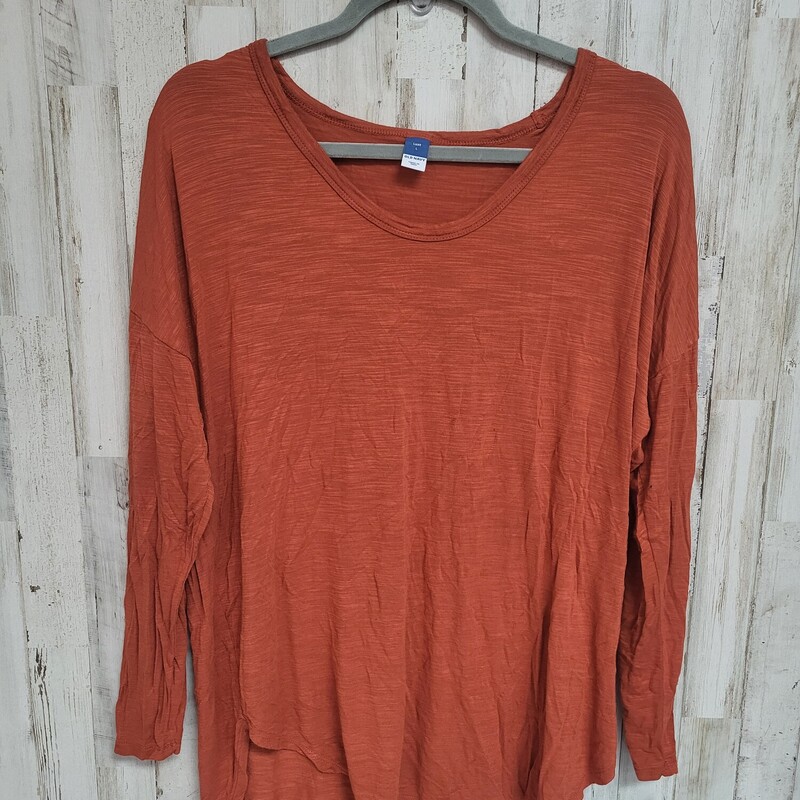 L Rust Longsleeve, Orange, Size: Ladies L