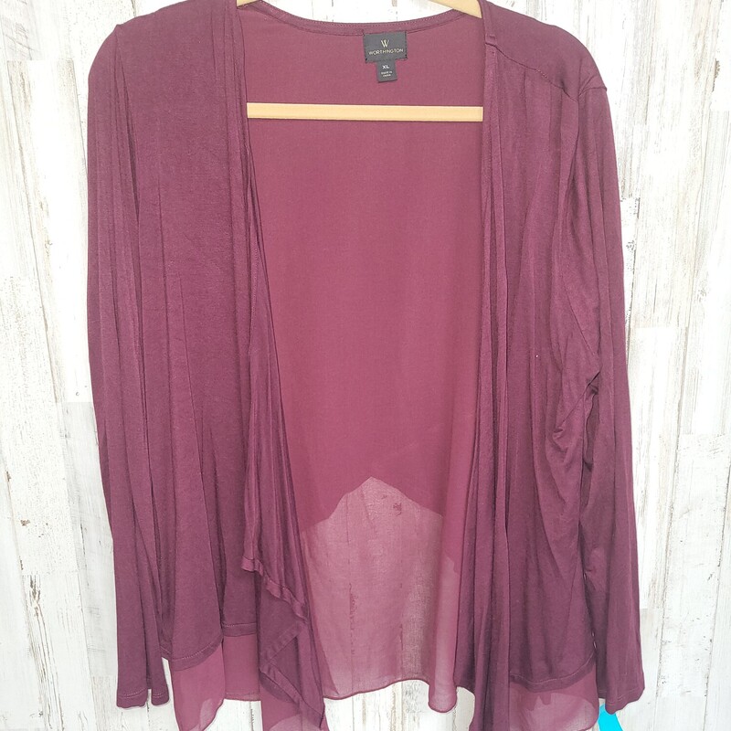 XL Maroon Cardigan