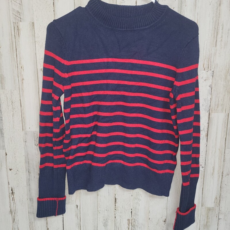 XS Navy/Red Stripe Sweate