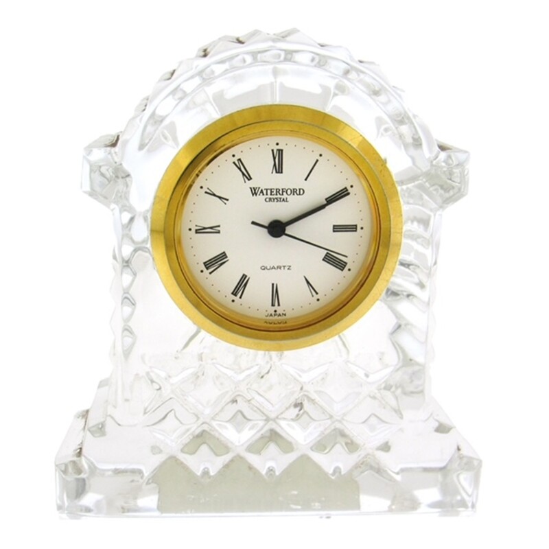 Waterford Mini Arch Clock
Clear Gold Size: 2.5 x 3.5H