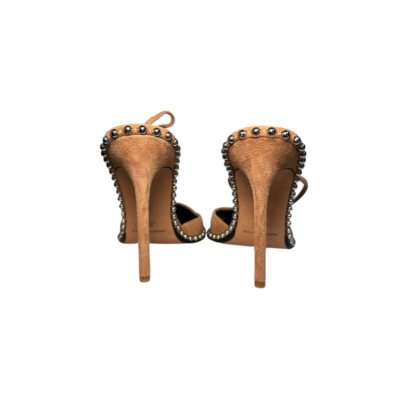 Alexander Wang Rina Heels<br />
 Clay<br />
Suede<br />
Size: 38.5<br />
Does not include original dust bag or box.<br />
In excellent condition.