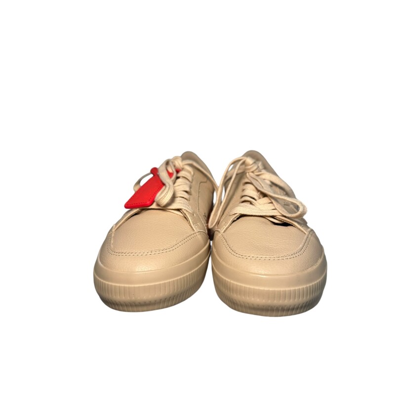 Off White Leather Tan Sneakers<br />
 Size: 39<br />
In excellent condition.<br />
Does not include original dust bag or box.