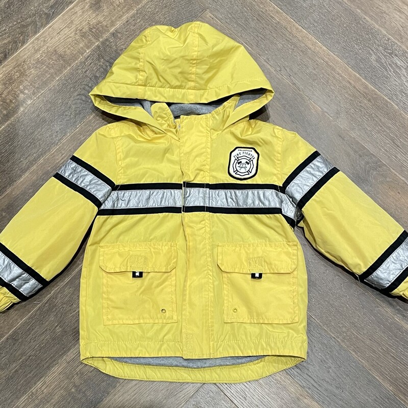 Carters Lined Rain Jacket, Yellow, Size: 3Y