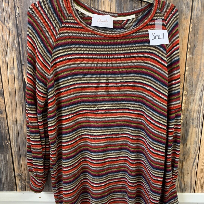 Colorful Stripe Sweater, Size: S