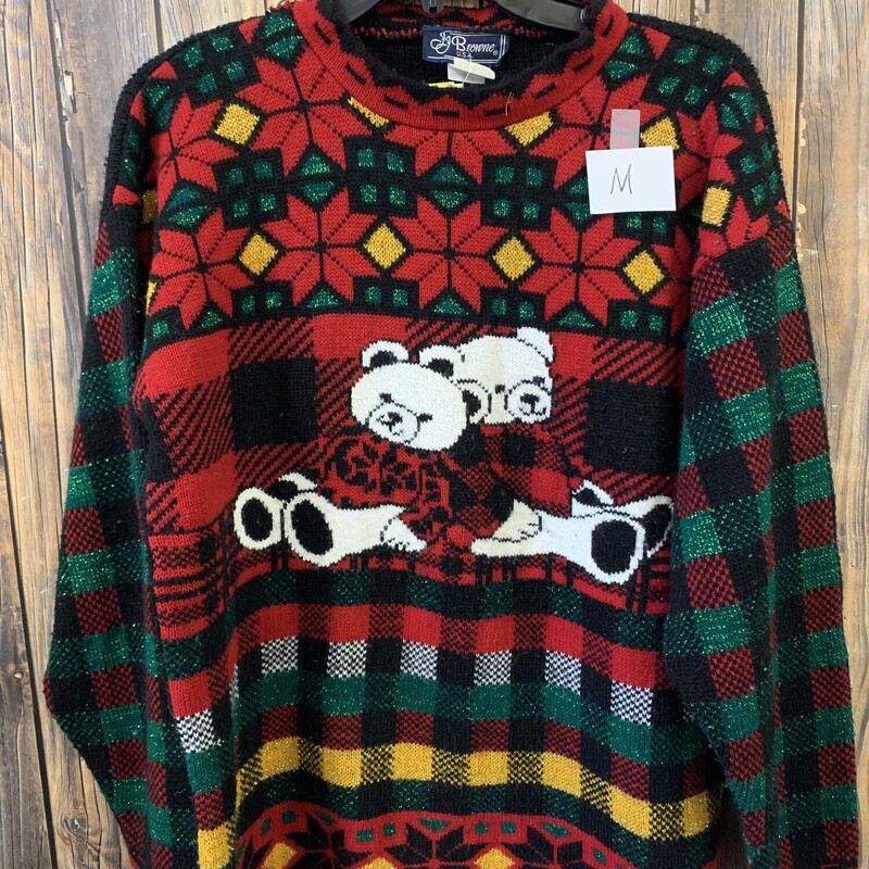 Christmas Bear Sweater, Size: M