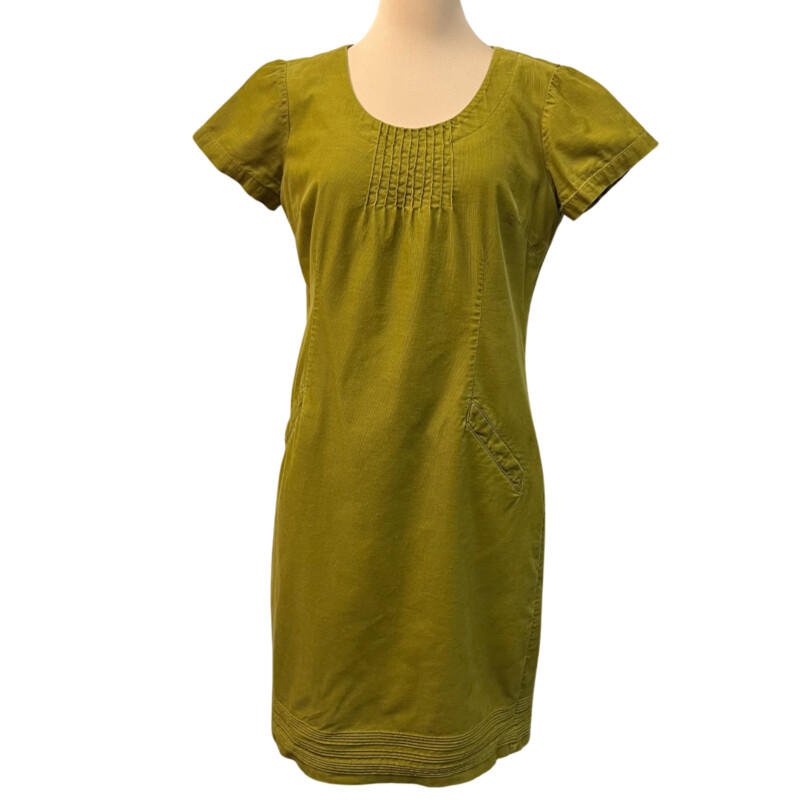 Boden Corduroy Shortsleeve Dress<br />
Color: Dijon<br />
Size: 12Long