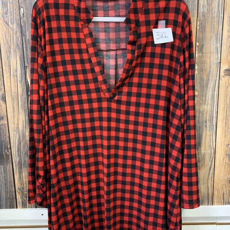 Red Black Check Shirt