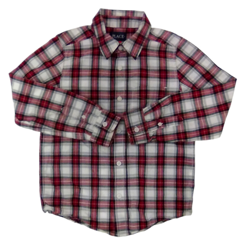 Long Sleeve Shirt (Red/Wh