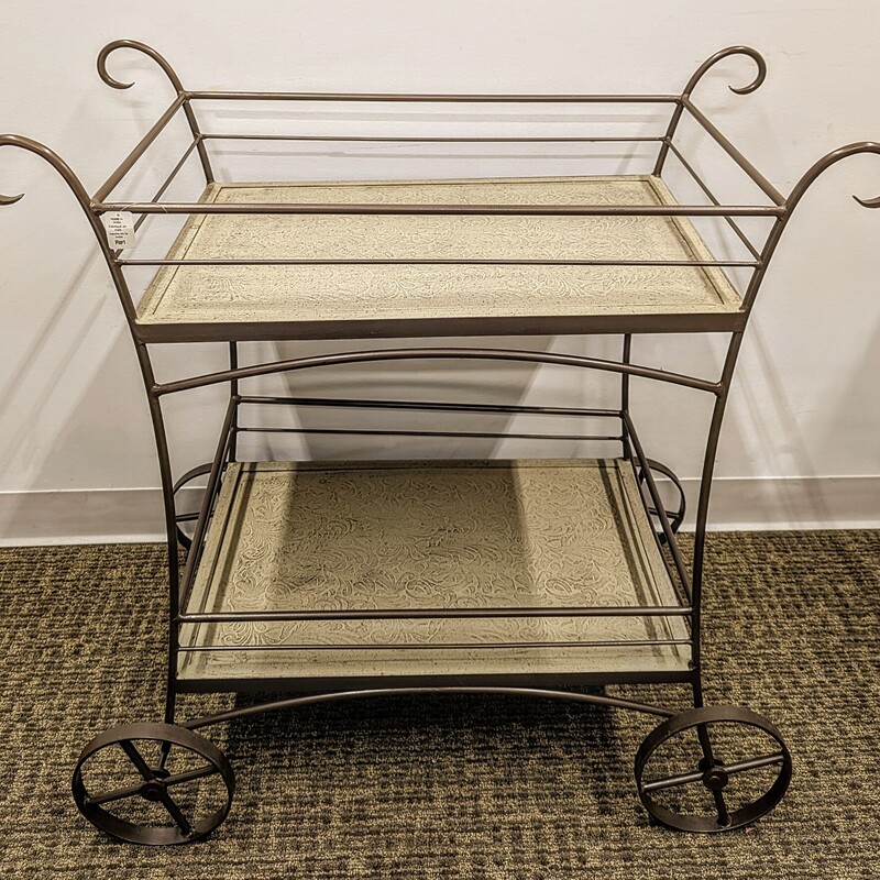 Pier 1 Stone Bar Cart