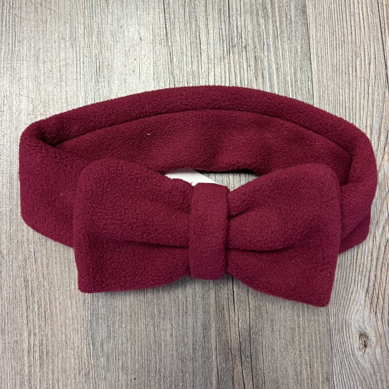 Fleece Bow Headband, Burgundy, Size: One Size