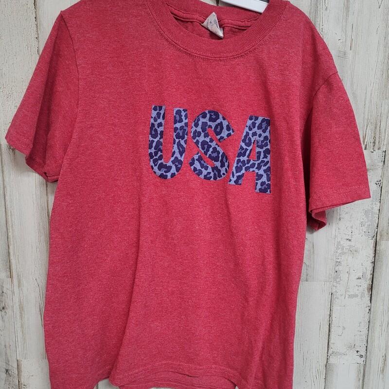 7/8 Red Usa Tee