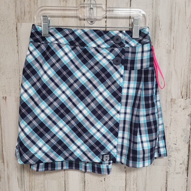 10 Blue Plaid Skirt