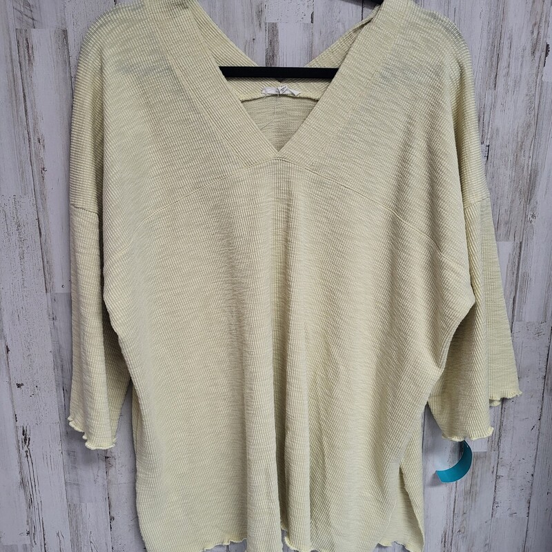 M Yellow Textured Top