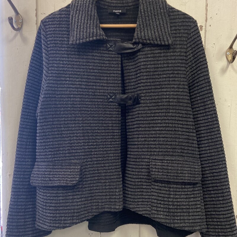 Gry/blk Stripe Jacket