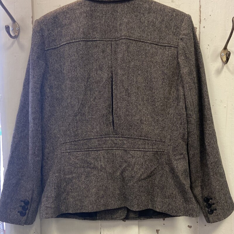 Brw Tweed Wool Blazer<br />
Brown<br />
Size: 16