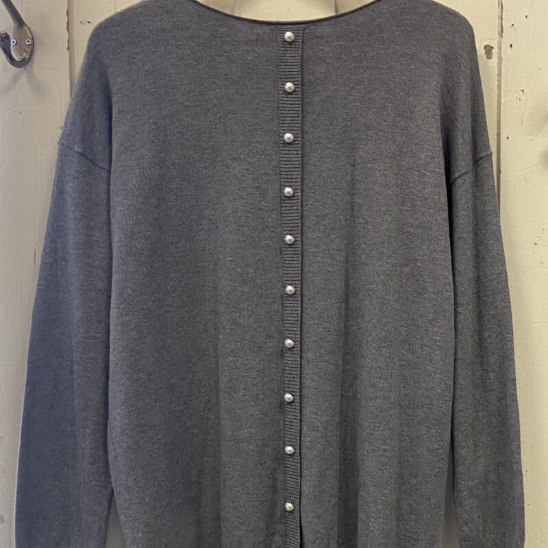 Grey Pearl Back Sweater<br />
Grey<br />
Size: XL R $89