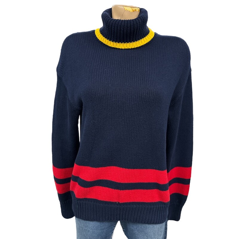 Ralph Lauren Sweater, Navy/yel, Size: M