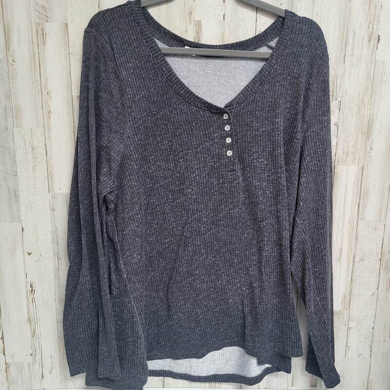 2X Grey Button Top