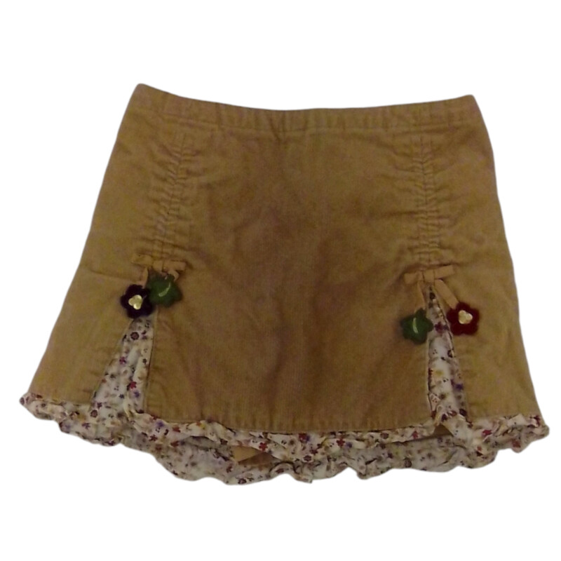 Skirt (Brown/Flowers)