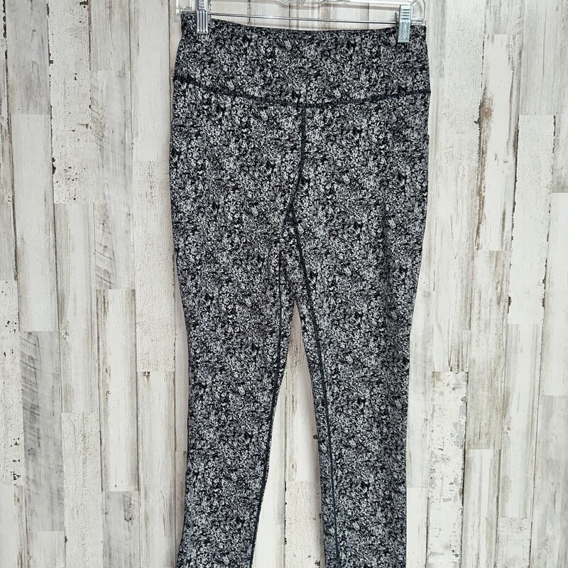 M Black Printed Leggings