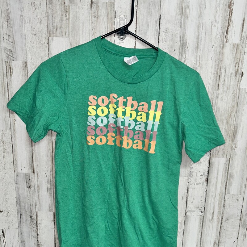 S Green Softball Tee