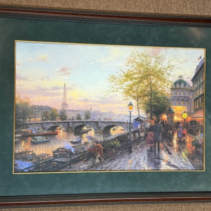 Thomas Kinkade City Of Lights II Artwork
Green Blue Brown Multicolored Size: 36 x 27H

Certificate of Authenticity on file
Impression on premium grade paper
858/2750 S/N Paper