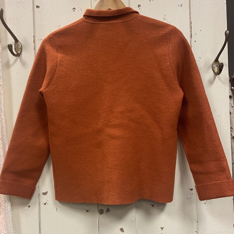 Org Wool Bttn Jacket<br />
Orange<br />
Size: S - P