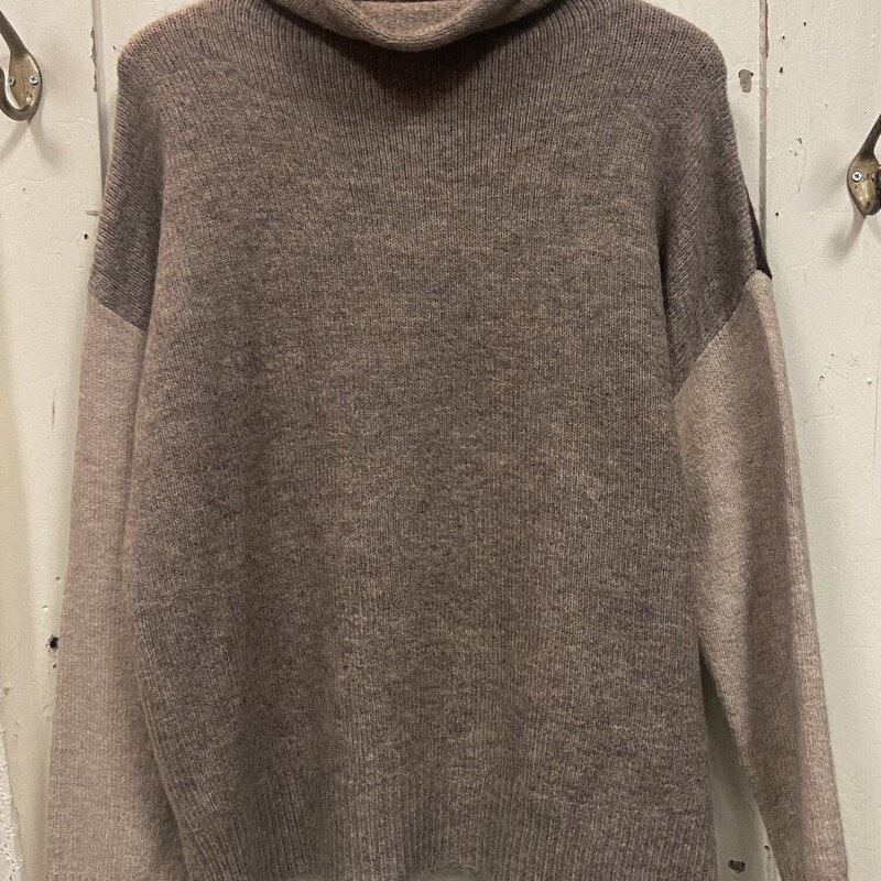 Tn/brw Colorblock Sweater