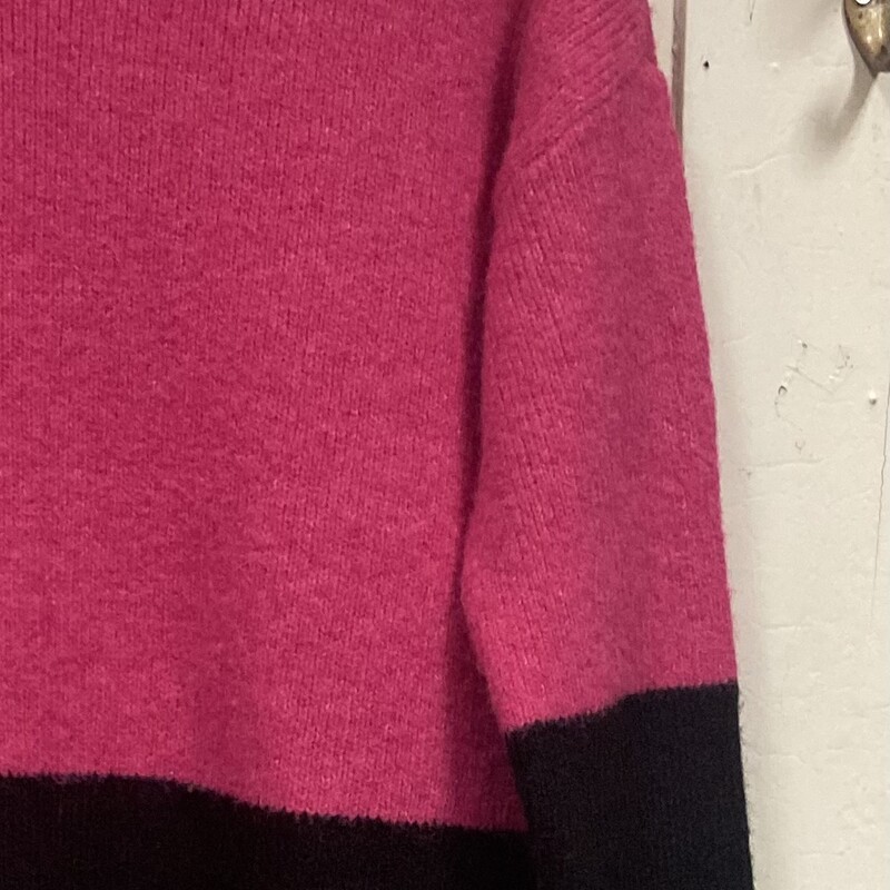 Pk/bk Wool Blend Sweater<br />
Pnk/Blk<br />
Size: L R $108