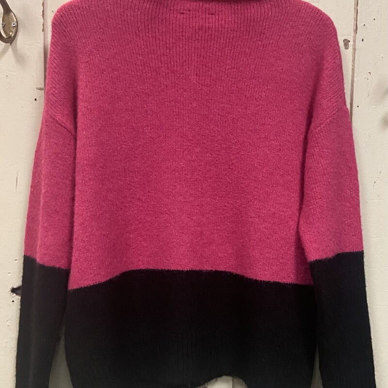 Pk/bk Wool Blend Sweater<br />
Pnk/Blk<br />
Size: L R $108