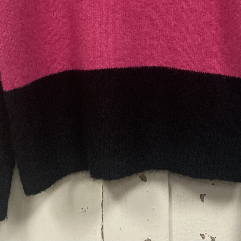 Pk/bk Wool Blend Sweater<br />
Pnk/Blk<br />
Size: L R $108