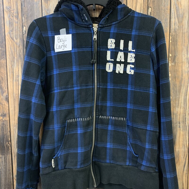 Blue/Black Billabong Jacket, Size: L