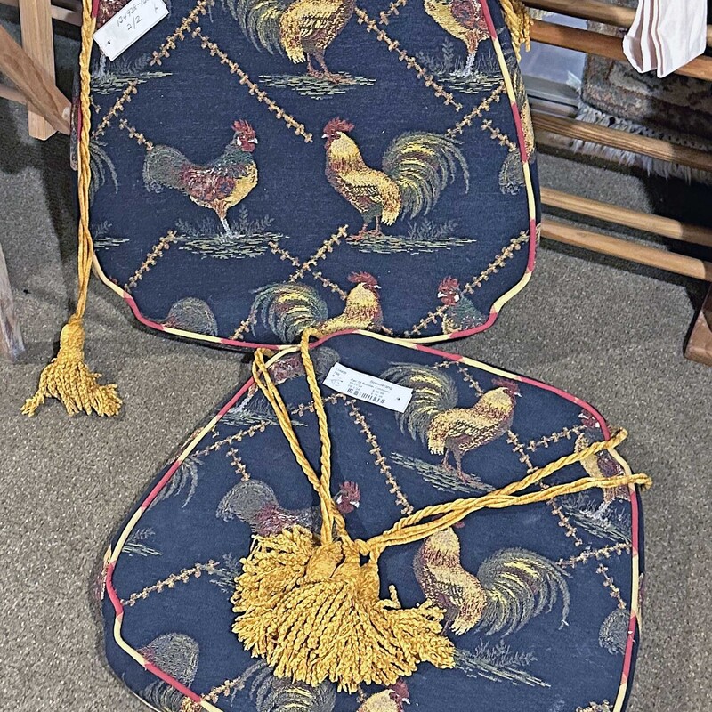 Pair Of Rooster Cushions