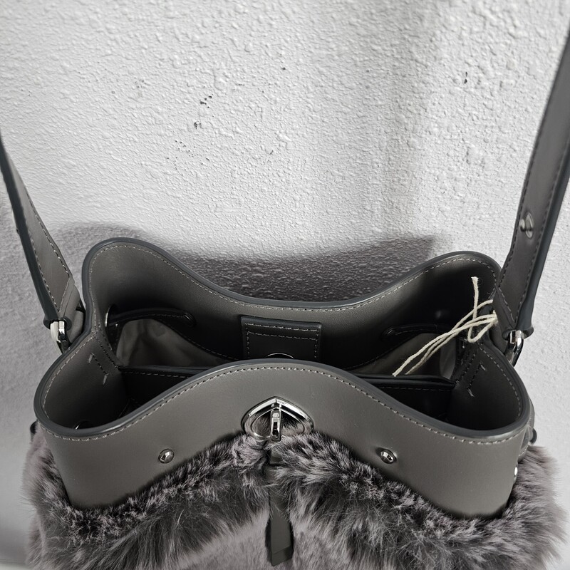 Kate Spade Furry, Gray, Size: Crossbody