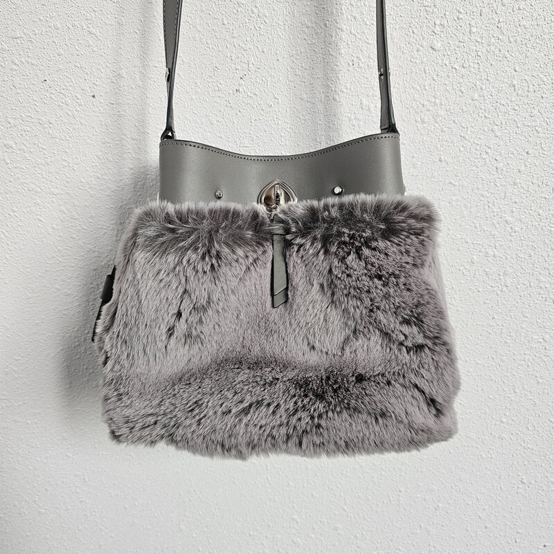 Kate Spade Furry, Gray, Size: Crossbody