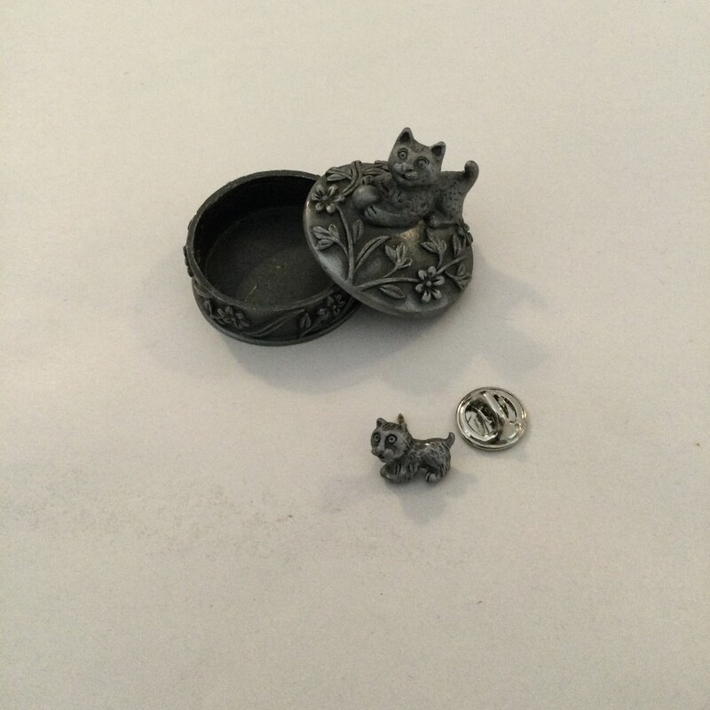 Mini Pewter Trinket Box W