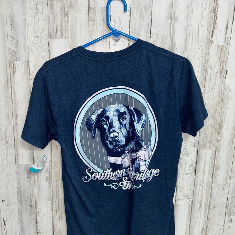 S Navy Lab Tee, Blue, Size: Ladies S