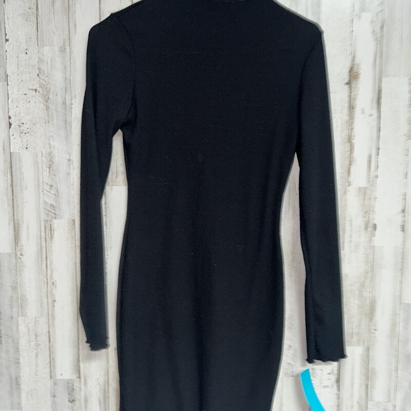 M Black Ribbed Dress