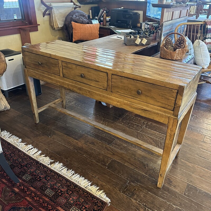 Rustic Wood Console