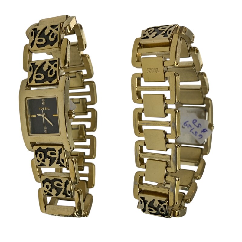 Fossil W/ Extension, Gold, Size: S