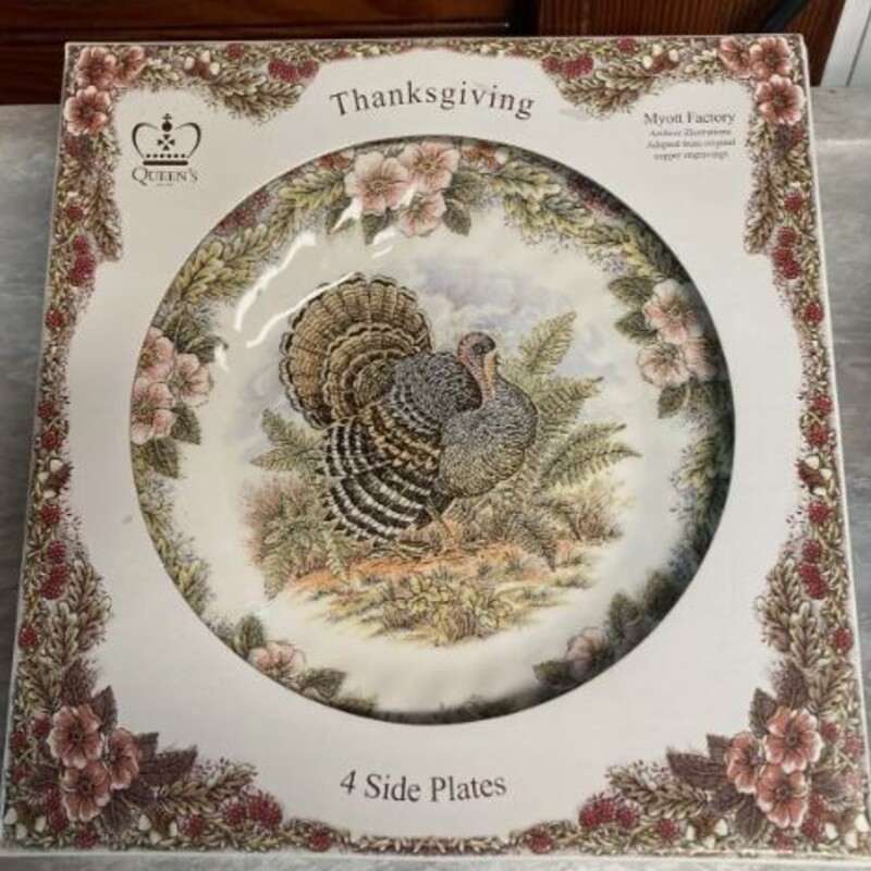 S4 Queens Turkey Side Plates
Brown Green Pink Whtie
Size: 8diam