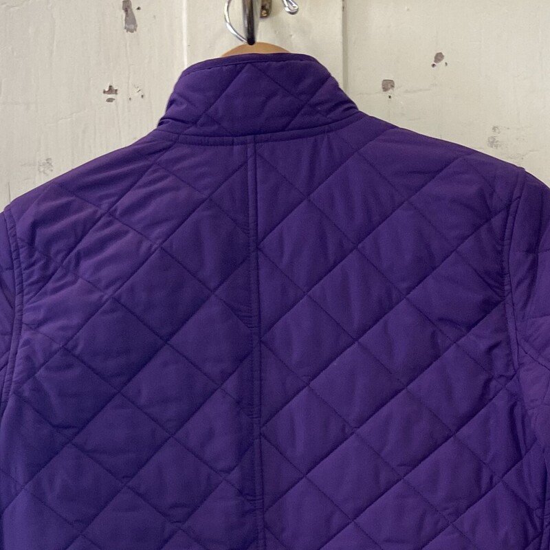 Purple Quilted Jacket<br />
Purple<br />
Size: M - P