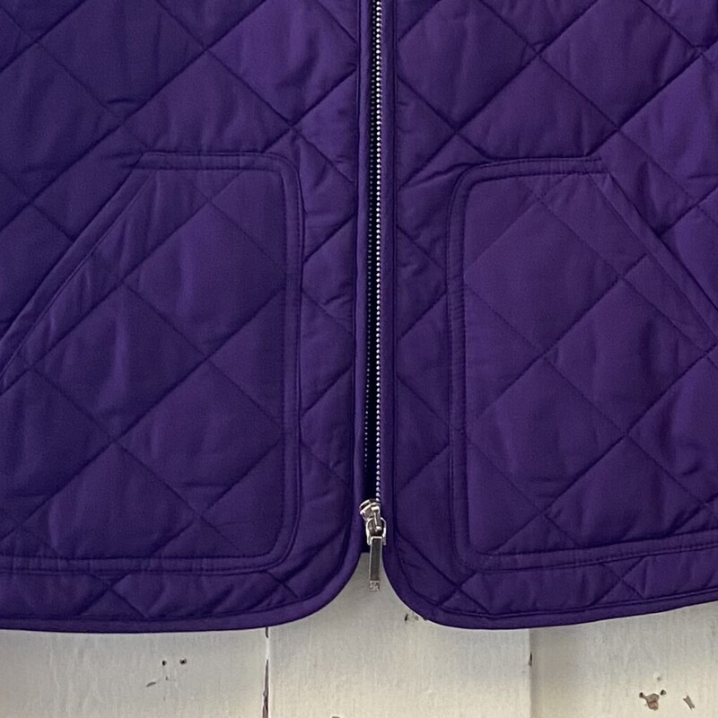 Purple Quilted Jacket<br />
Purple<br />
Size: M - P