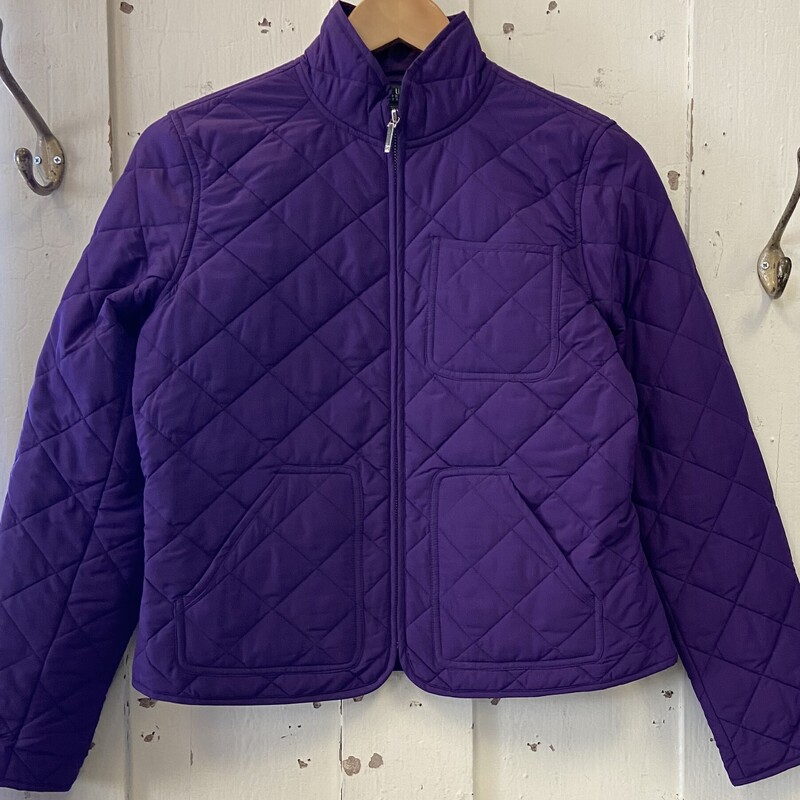 Purple Quilted Jacket